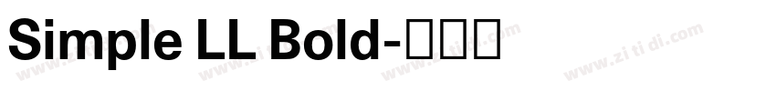 Simple LL Bold字体转换 Simple LL Bold字体转换